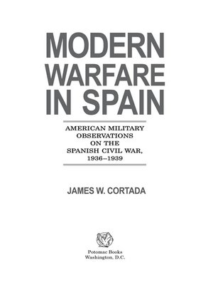 cover image of Modern Warfare in Spain